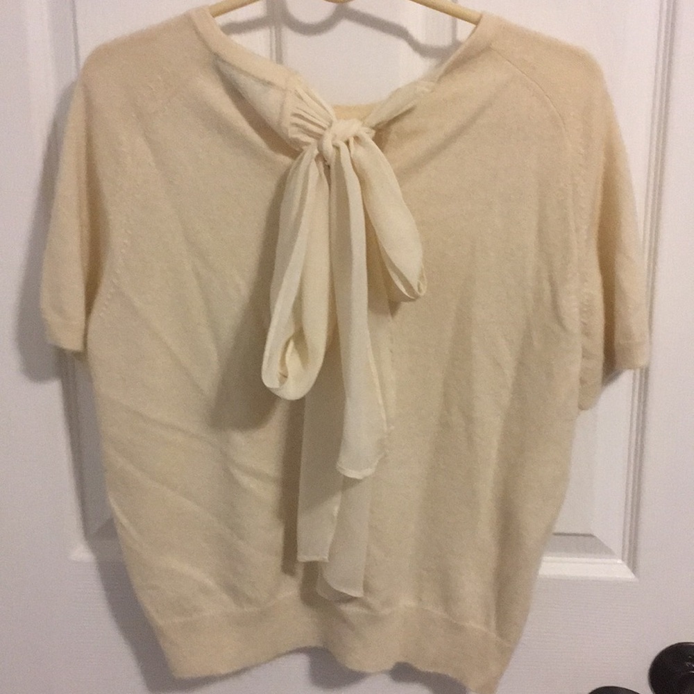 Bow-Back Cashmere Sweater